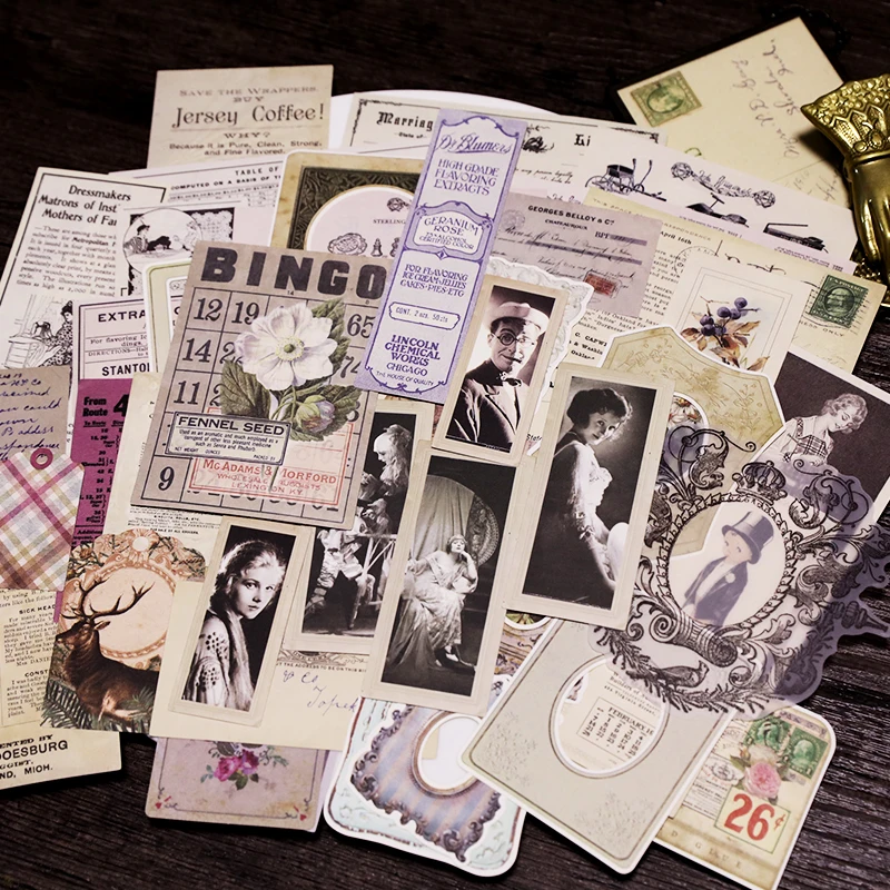 70 шт старинные наклейки для скрапбукинга с изображением старой газетной страницы Happy planner/Card Making/jouring Project NO2