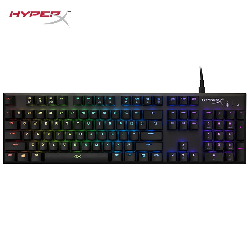 Игровая клавиатура HyperX Alloy FPS RGB Kailh серебристые скоростные переключатели с ультра
