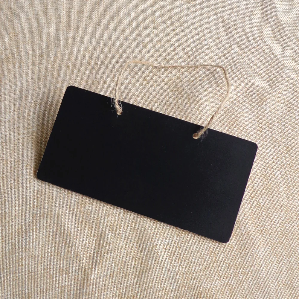 1pc Rectangle Wooden Blackboard Price Display Stationery Writing Board