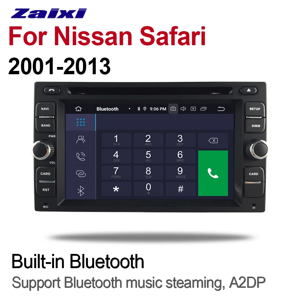 Discount ZaiXi 2 Din Car Multimedia Player Android 9 Auto Radio For Nissan Safari 2001~2013 DVD GPS 8 Cores 4GB+32GB Bluetooth WiFi 2