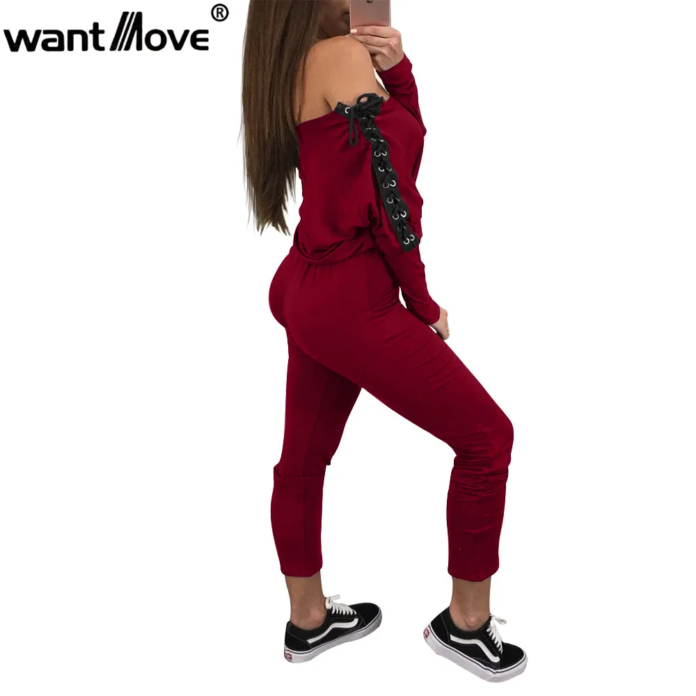 Wantmove 2018 الخريف الشتاء الأزياء قبالة الكتف مزدوجة الدانتيل يصل السروال القصير المرأة بذلة داخلية طويلة الأكمام حللا JZ098 Wantmove 2018 الخريف الشتاء الأزياء قبالة الكتف مزدوجة الدانتيل يصل السروال القصير المرأة بذلة داخلية طويلة الأكمام حللا JZ098