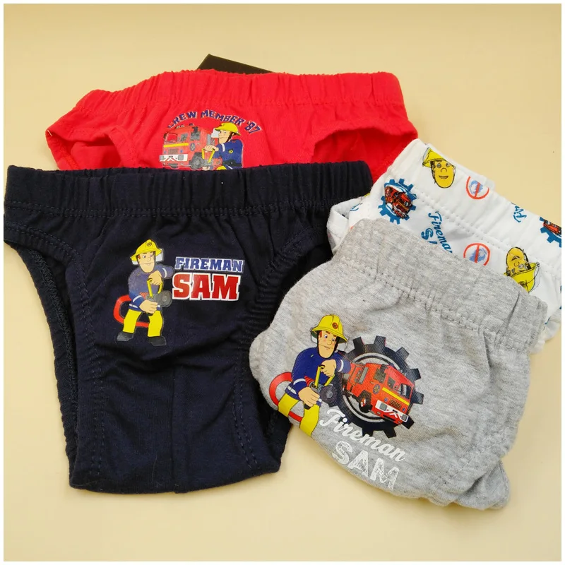 

2018 New Fireman sam Kid Underwear 3pcs/lot Baby Boy Panties Cotton Panties for Children Shorts For Boys Children's Briefs