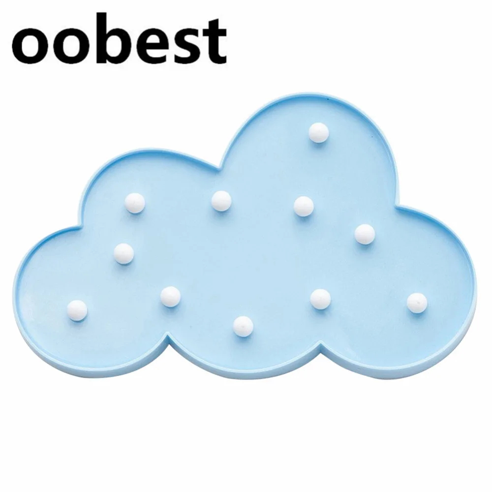 

Cute Appearance Fashionable Night Lamps Baby Light Nursery Lamp Home Decor Light LED Cloud Light White Blue Durable