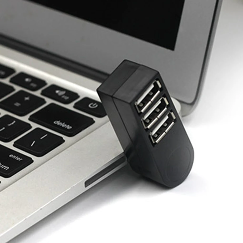 Rotatable High Speed 3 Ports USB HUB 2.0 USB Splitter Adapter for Notebook/Tablet Computer PC Peripherals