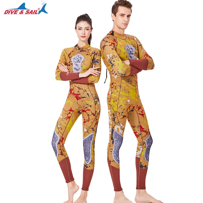 3MM Mens Womens Full Length Winter Wetsuit Black,Man,S Adult Neoprene Surfing Diving Wetsuit Back Zipper+Anti-Jellyfish+Sun Protection+Couple Models