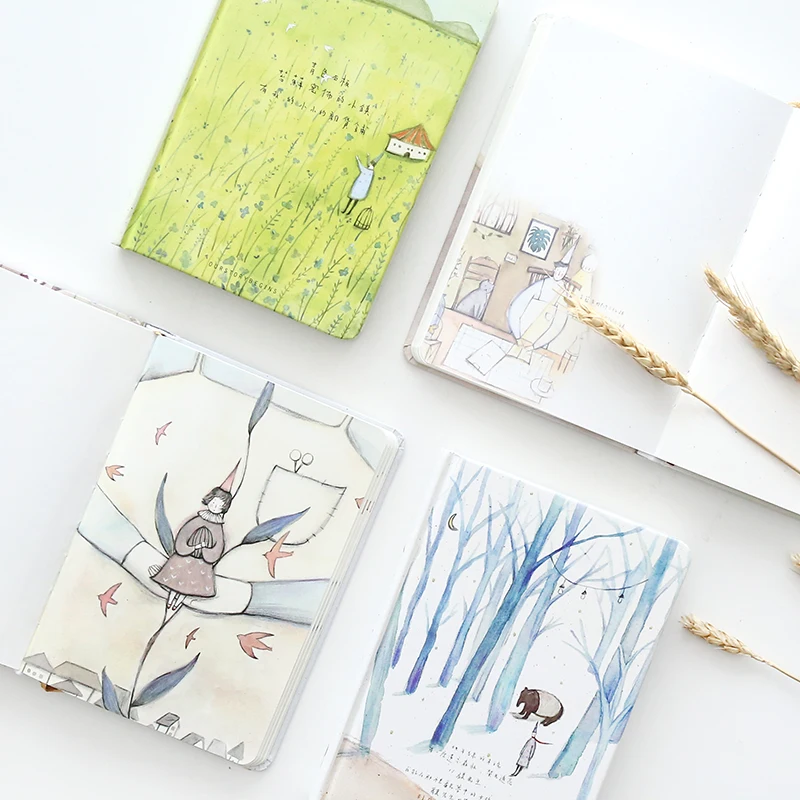 

Freedom Encounter Love Beautiful Notebook Color Paper Hardcover Diary Book School Office Supplies Stationery