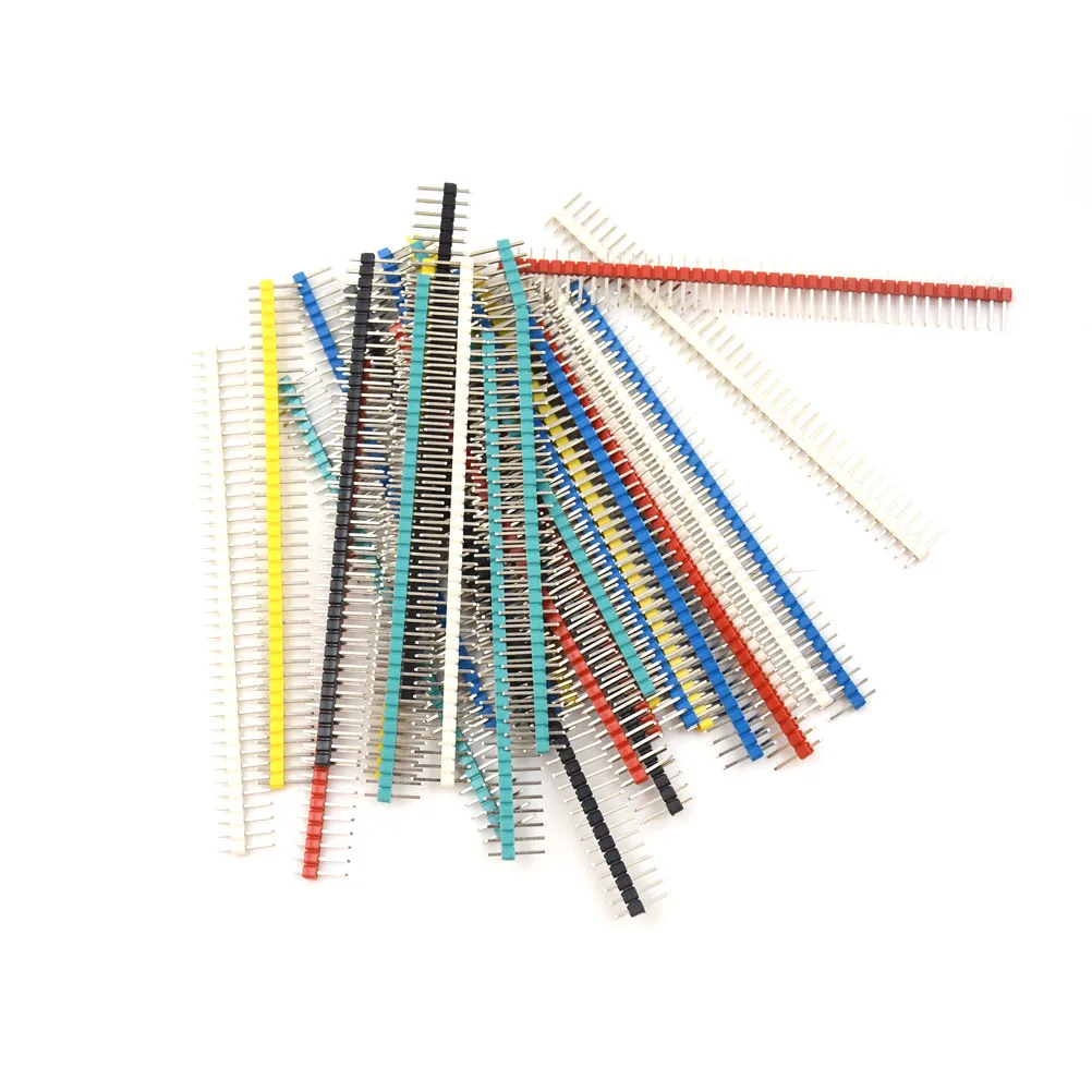 

5pcs Pin Connector Single Row 40 Pin Connector Kit For PCB Board Male 2.54mm Pitch Pin Header Strip