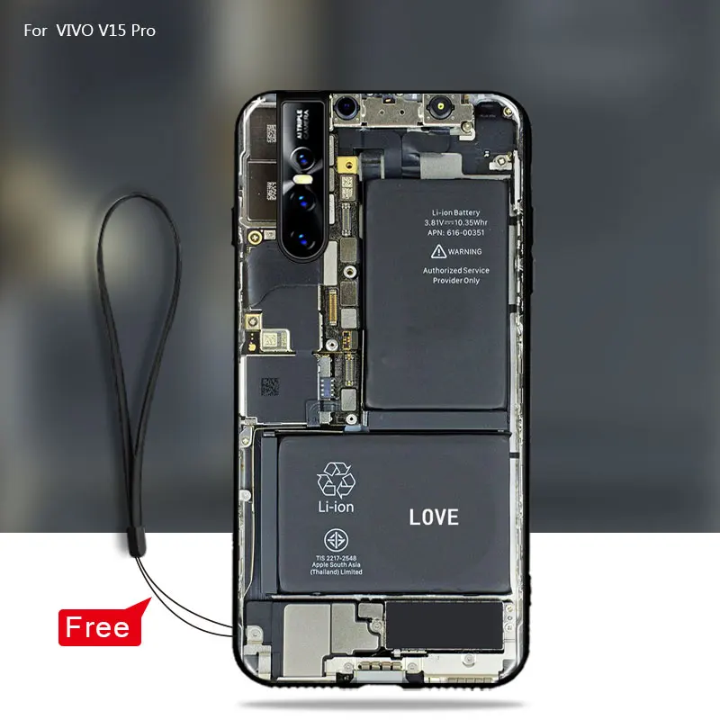 For vivo v15 Pro case cover Soft TPU Silicon Popular Retro Camera Cassette Tapes pattern phone cases For vivo v15 pro v15pro
