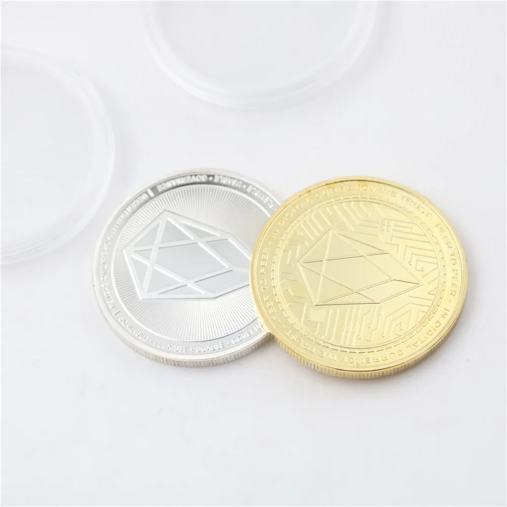Hot Sale Gold/Silver Plated EOS Commemorative Souvenir Coin Collection Gift 38*3MM