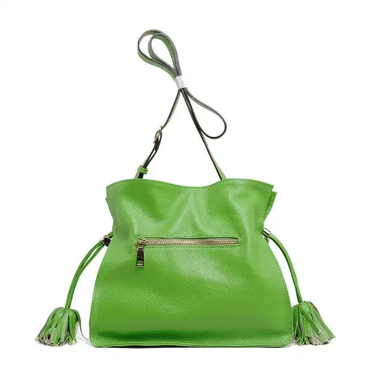 YUFANG, натуральная кожа, женская сумка через плечо, первый слой, Воловья кожа, женская сумка через плечо, повседневный стиль, шесть цветов, женская сумка - Цвет: green