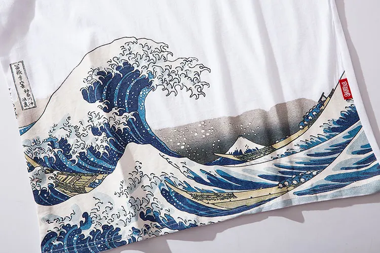 Japanese Ukiyo-E Mount Fuji Wave Print Tshirts 4