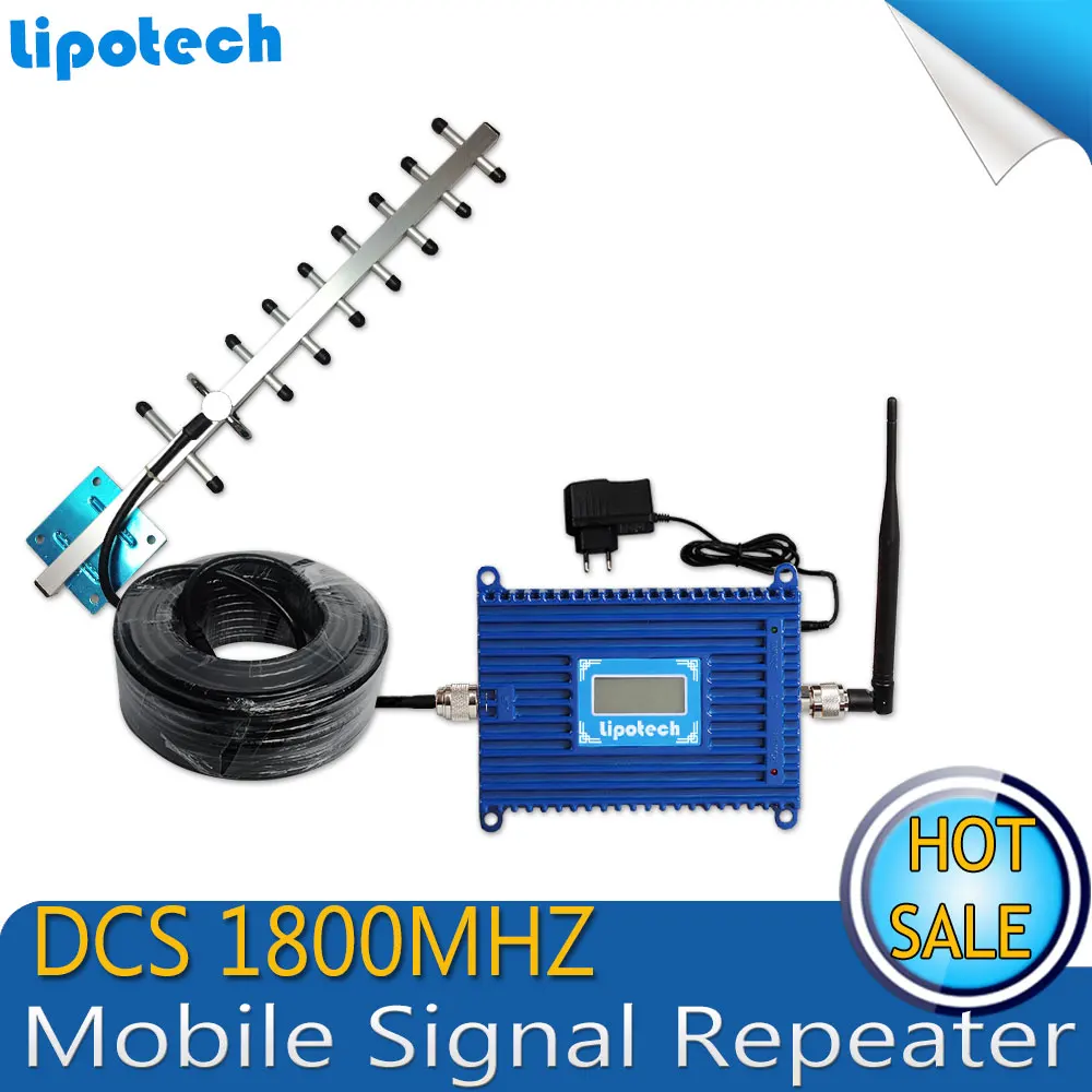 LCD Display !!70dB Gain ALC GSM 1800 mHz Cell Phone Signal