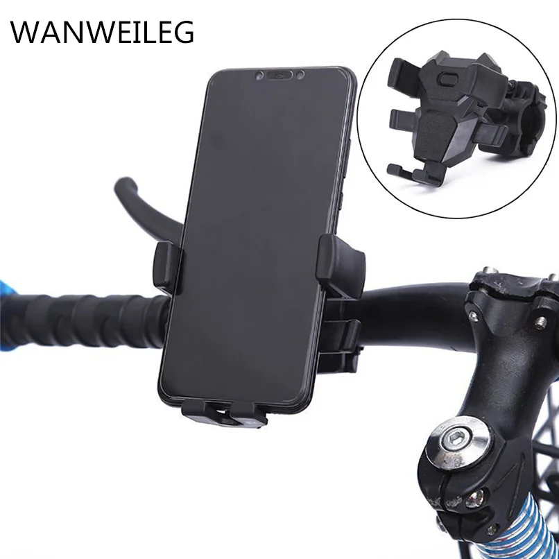 

Bicycle Phone Holder Mountain Bike Mobile Navigation Device Bracket with Anti-slip Silicone Gel #3U04