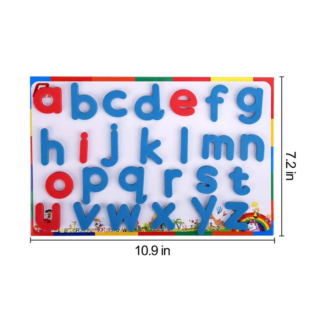Магнитные буквы алфавита магнитные для детей с магнитной доской ABC Uppercase низкий