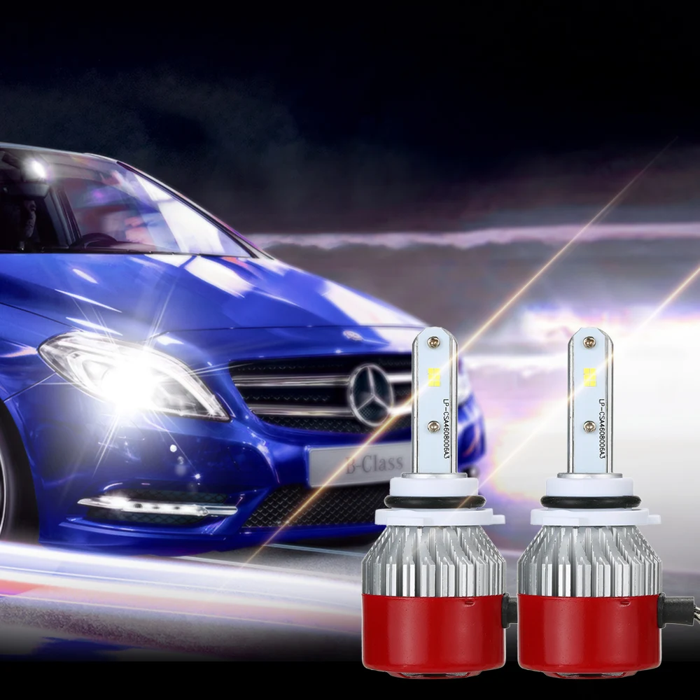 Auto LED Headlight White High Front Head Fog Lamp Super Bright Car