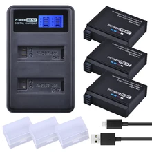 3x PowerTrust 1680mAh AHDBT-401 for Gopro Hero 4 Battery + LCD USB Dual Charger For GoPro Hero 4 HERO4 AHDBT401 Camera accessory
