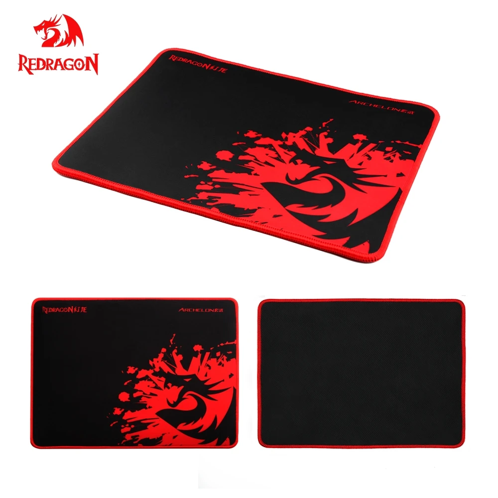 Игровой коврик для мыши Redragon однотонный и клавиатуры с фиксируемой кромкой