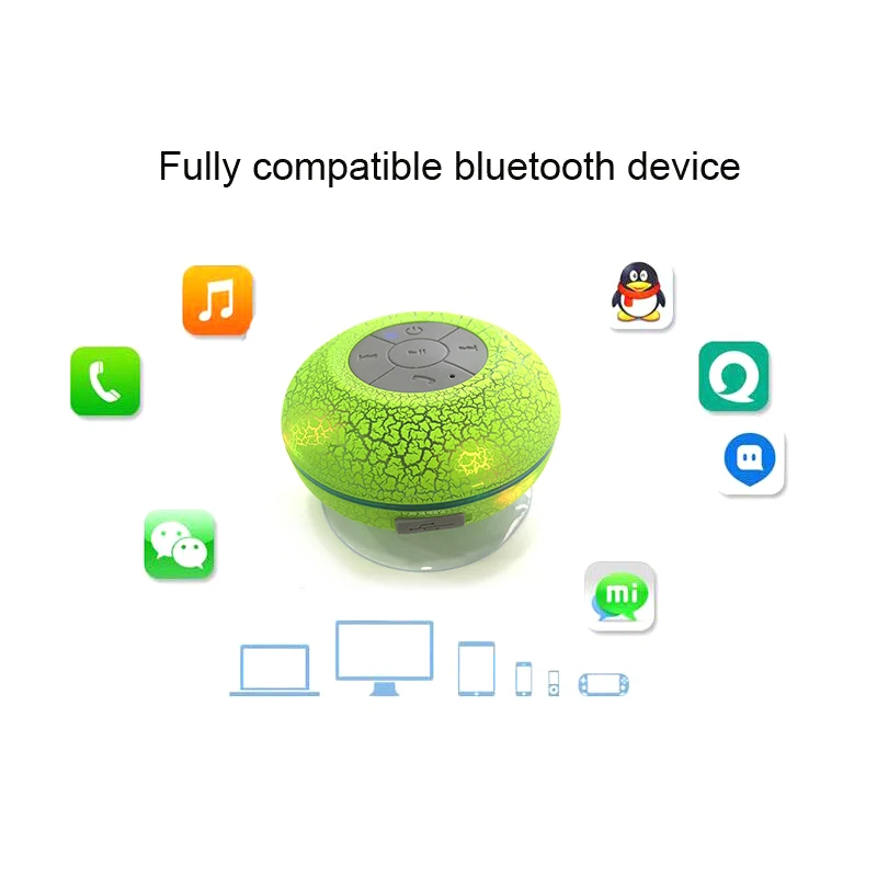 Popular Waterproof LED Bluetooth Speaker Wall Lights USB Charging