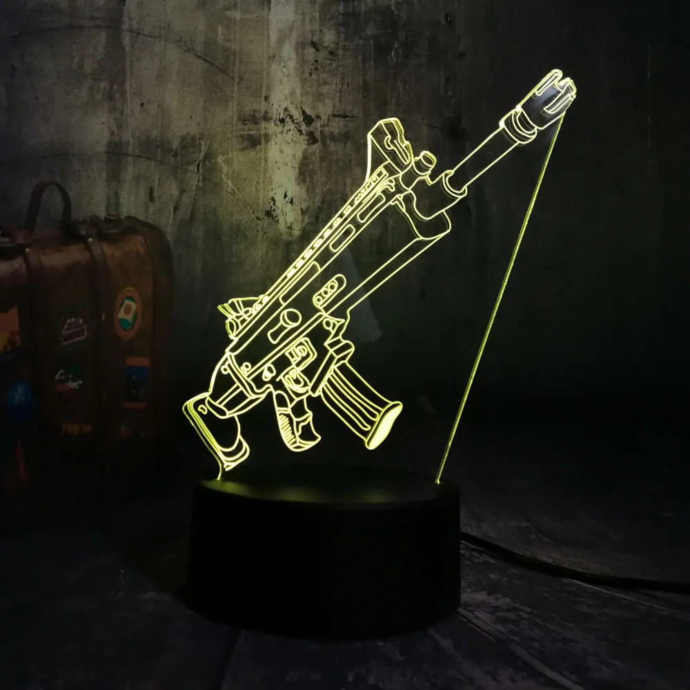 Pubg Scar L 3d Illusion Led Lamp Starling Mart