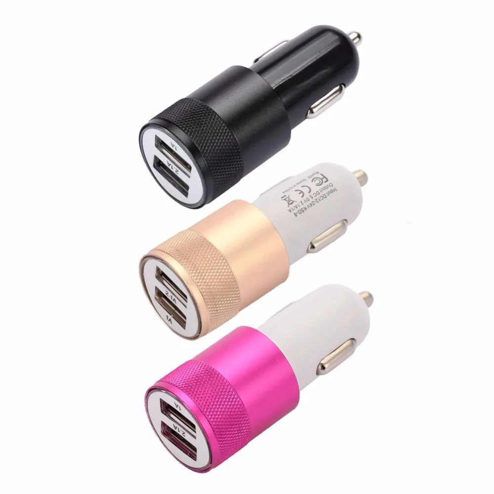 

2In1 USB Car Auto Socket Fast Charger Power Adapter 12V 2.1A 1A Plug and Play