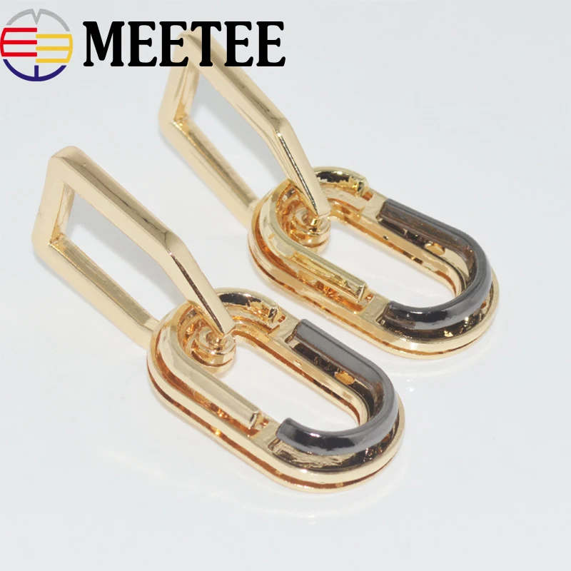 4pcs Fashion Handbag Decorative Buckle Bag Hanger Bag Handles Snap