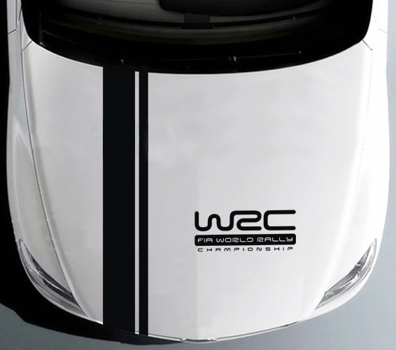 

Car Hood WRC Rally Racing Sticker And Decals Car-styling For Ford focus 2 3 Vw Polo Golf Kia Rio Mazda 3 Skoda Cruze Accessories