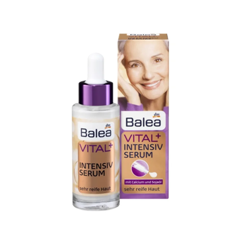 Germany Balea Vital+ Intensive Serum for Mature Skin Argan oil Vitamin E Tighten skin Anti Wrinkle Highly effective care formula