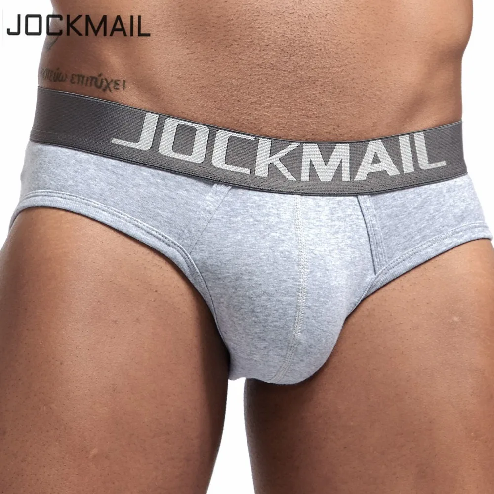 

JOCKMAIL Brand Mens Underwear briefs Sexy cuecas calzoncillos hombre slip Gay Sleepwear Breathable Cotton Male Panties shorts