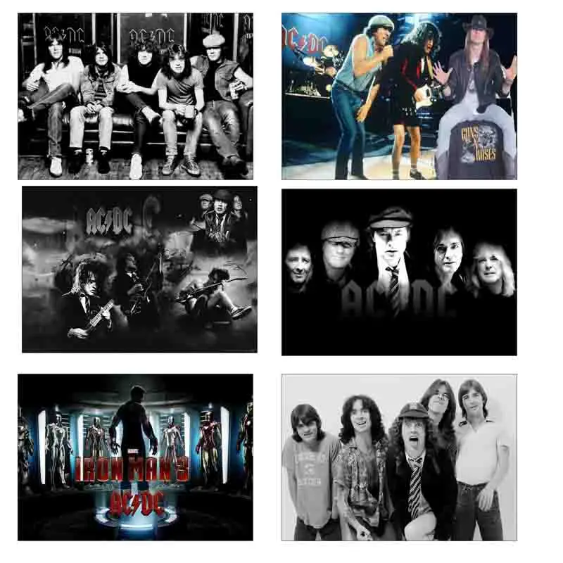 

ACDC Rock Band music 5D DIY diamond embroidery diamond painting Cross Stitch full square Rhinestone mosaic home decoration gift