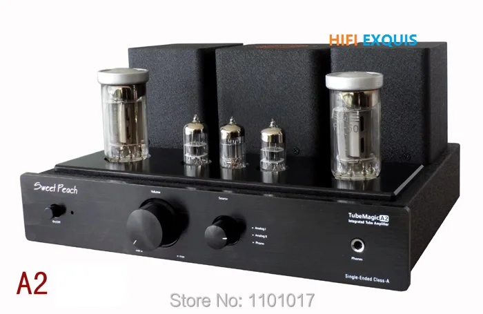 Ламповый усилитель XiangSheng Sweet Peach A2 для наушников Hi Fi EXQUIS FU50 Концевая мм