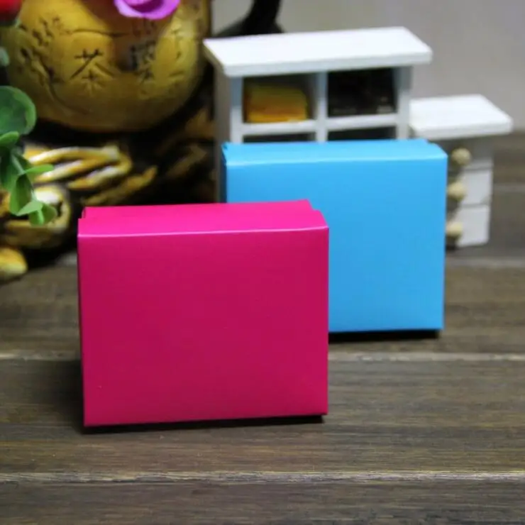 20 штук синий/Роуз res цветная бумажная коробка с крышкой сладкий подарочные коробки для конфет маленькие картонные коробки для упаковка ювелирных изделий Подарочная коробка