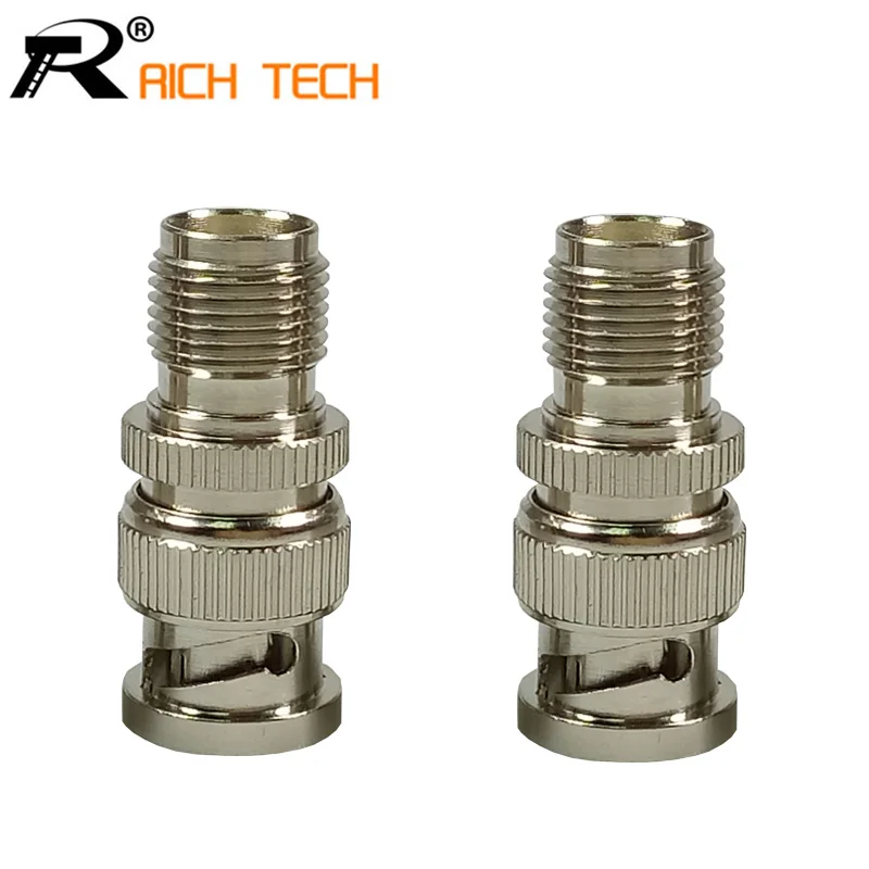 1pc High quality BNC connector Nickel Plated BNC Male Plug to TNC