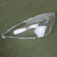 Farol dianteiro farol tampa da lâmpada de vidro sombra abajur transparente shell para Honda Fit hatchback 08-10 2 pcs
