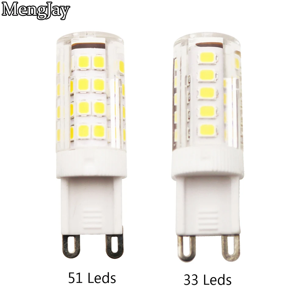 MengJay новый дизайн G9 светодиодные лампы 4 Вт 7 SMD2835 мини кукурузы 220 В люстры