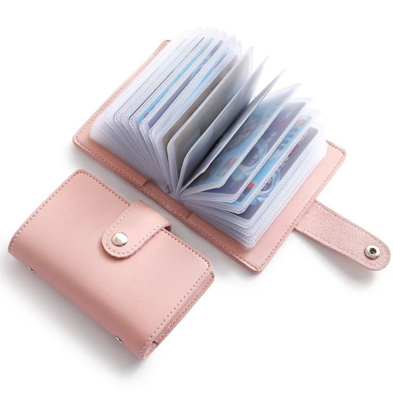  Fashion Unisex Business Card Holder Women Credit Card Case ID Bag For Men Clutch Organizer Wallet W - 32956630681