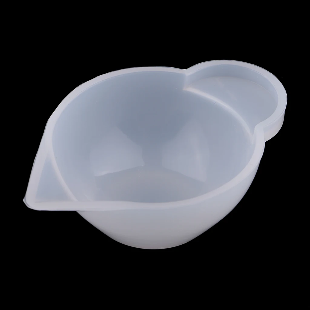 4pcs UV Resin Color Mixing Silicone Cup Mini Silicone Mixing Dish and Stirrers Epoxy Resin DIY Casting Jewelry Craft Tools