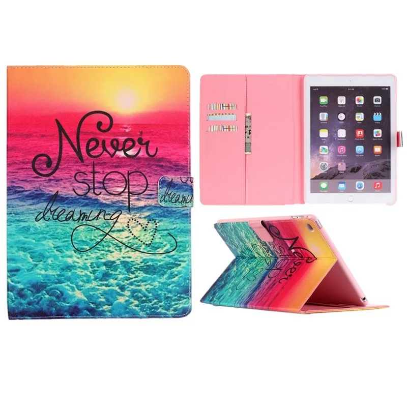  Big Finger For Apple iPad Mini 4 Case Cover Book Black PU Leather Smart Stand Wallet Card Holder Flip Case Tablet For Kid Girl  (10)