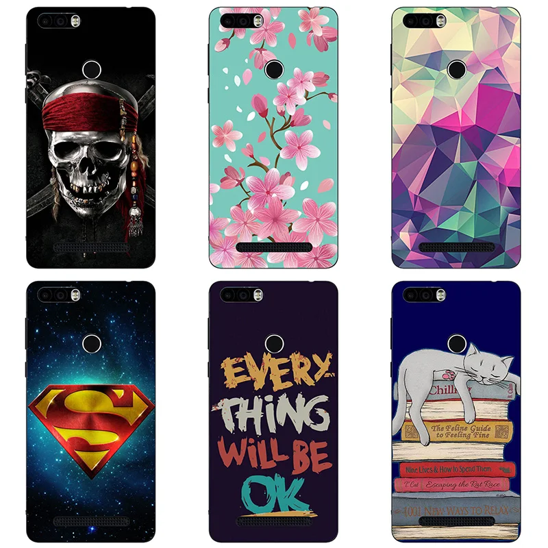Soft Silicon phone case cover For Leagoo Kiicaa Power shell Colorful printing design Painted TPU Flower |