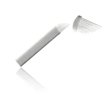 0.2 мм Руководство татуировка перо иглы 10 Вышивка Крестом Иглы для eyebrown постоянный Макияж микроклетку игла белый jm611d-x85 Иглы для татуажа