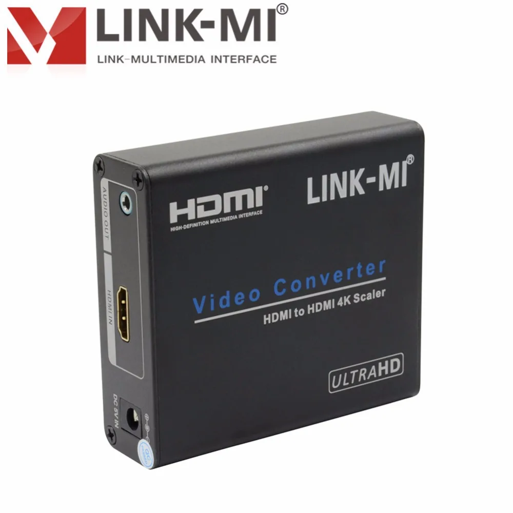 

LINK-MI LM-SC01-4K HD signal audio video converter 4Kx2K Scaler hdmi Video signal processor DVI or HDMI output ZOOM Button