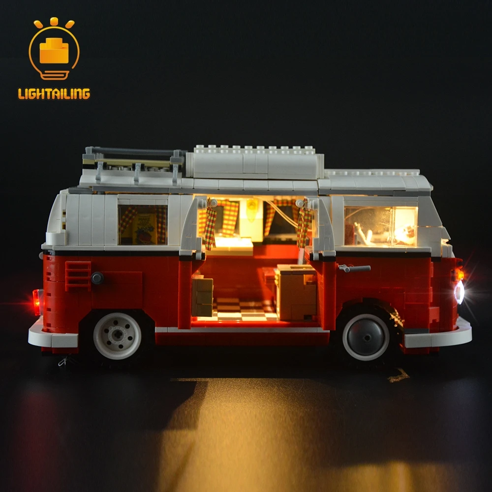 Lightailсветодиодный свет комплект для T1 Camper Van строительные блоки игрушки свет набор совместим с 10220 и 21001 для детей подарок