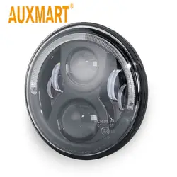 Auxmart 7 "36 Вт круглый светодио дный проектор фары W Halo Кольцо Ангел глаз Здравствуйте-Lo луч H4 canbus жгут 12 В/24 В для Touring Softail