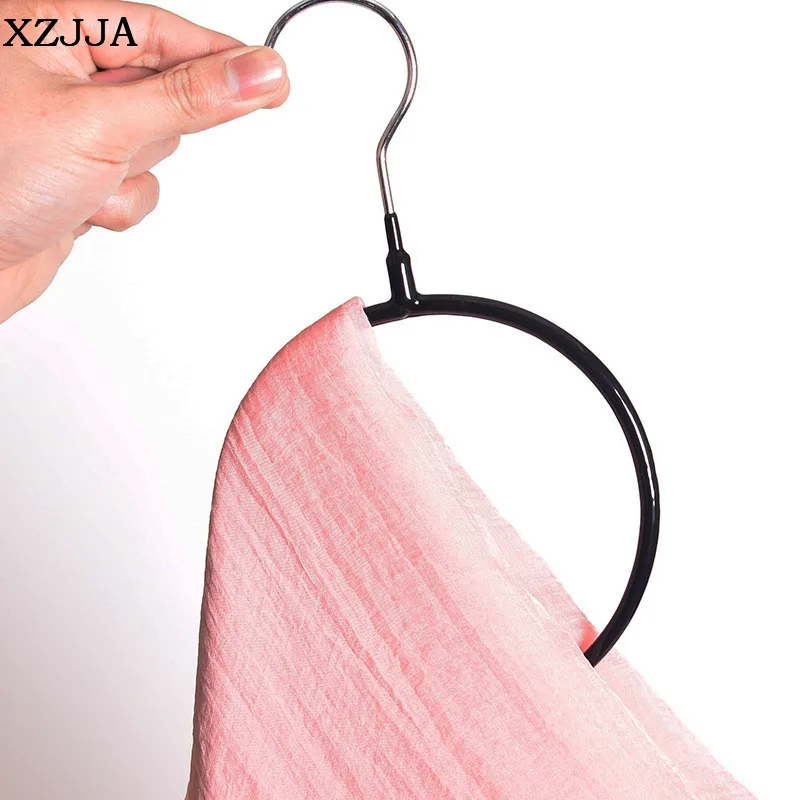XZJJA металлическая Многофункциональная вешалка для одежды круглое кольцо шелковый шарф стеллаж для хранения полка тороидальная вешалка для галстука одежда держатель для полотенец