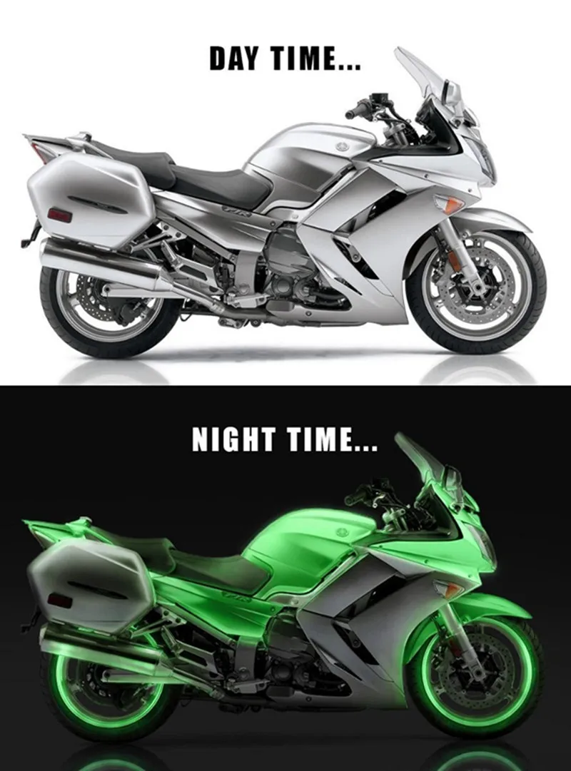 Green Glow in the Dark Car Wrap Vinyl Film - Luminescent Automotive Film for DIY Decor and Protection - Air Release Bubble Free - SUNICE image 4