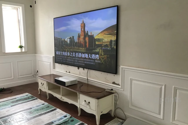 Pantalla de proyección de marco fijo para proyector Xiaomi, pantalla ALR de  rechazo de luz ambiental, bisel Delgado, 120 , 16:9 - AliExpress