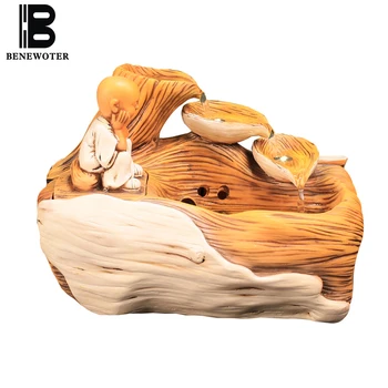 

110/220V Natural Resin Water Fountain Atomizer Purifying Air Office Decoration Waterscape Humidified Sent Friend Vintage Crafts