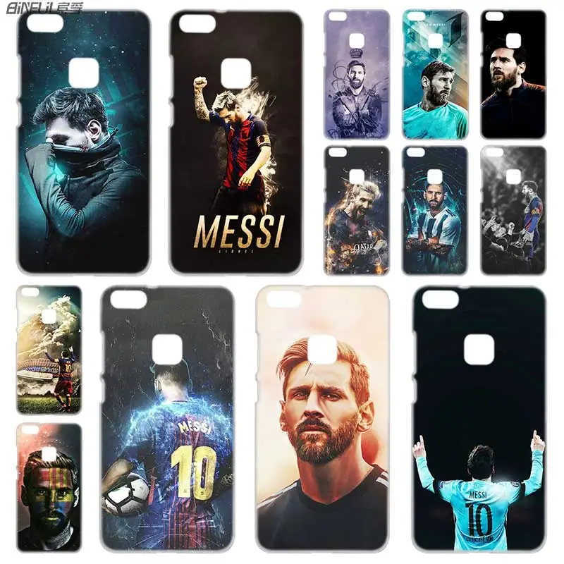 

BINFUL PC Transparent for Huawei p20 lite case P8 P9 P10 Lite 2017 Plus Pro P Smart Mini Barcelona Messi