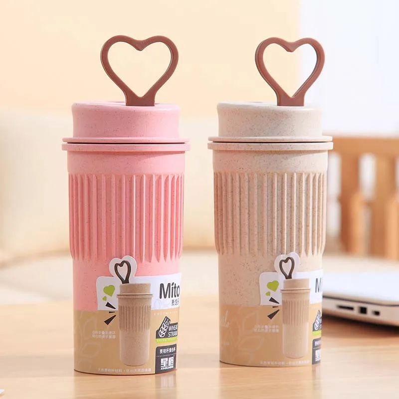 350ML Mug Coffee Cup My Water bottle with Straw Plastic BPA free Bottle