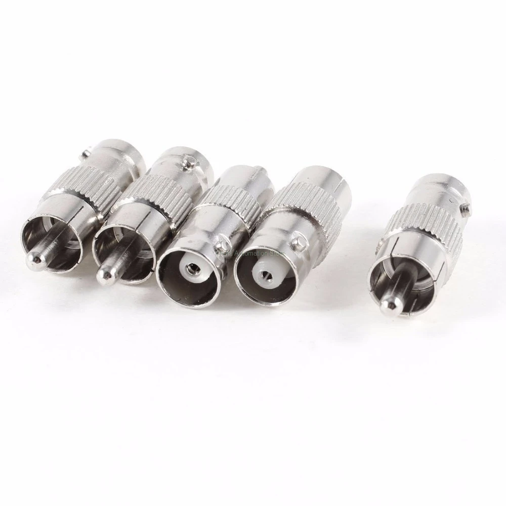 

RCA Male Plug to BNC Female Jack CCTV Camera Coaxial Cable Adapter Connectors Coupler