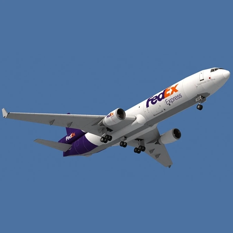 FedEx MD-11 Бумага 3D DIY Craft модель головоломка весы Строительство наборы игрушки для